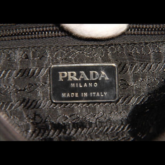 Vintage Prada Tessuto Shoulder Bag with Patent - Picture 6 of 7